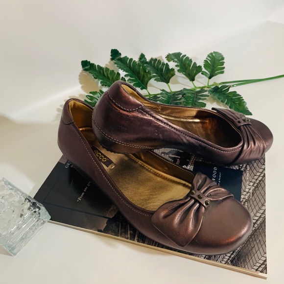 Ecco Flats Women Ballet Bouillon Bow - Picture 5 of 8